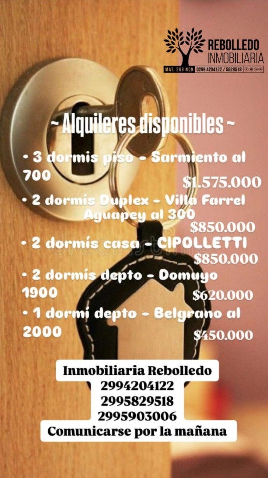 Alquileres disponibles 